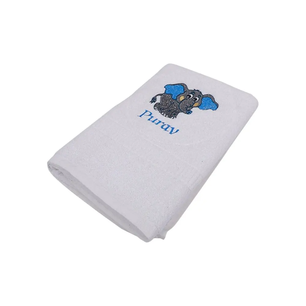 Towel with Elephant and Name